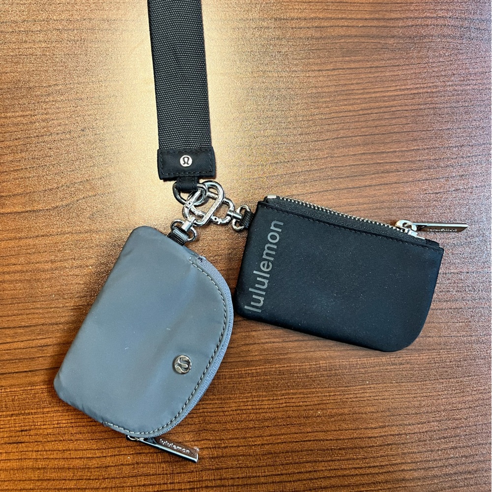 lululemon athletica Black and Gray Key & Card Holders